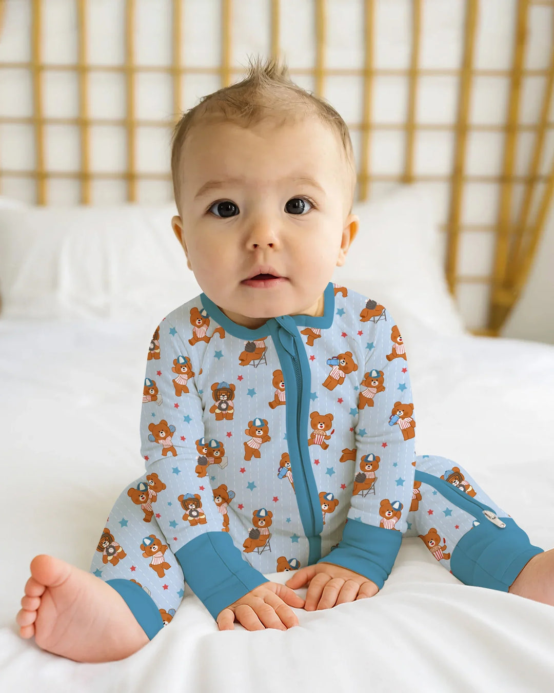 Born To Play Baseball Bamboo Convertible Zippy