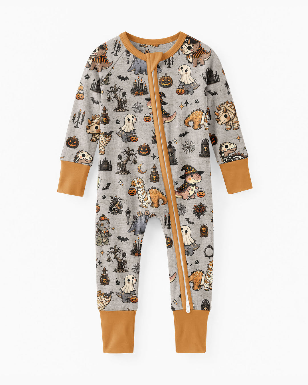 Vintage Halloween Dinosaur Bamboo Convertible Zippy