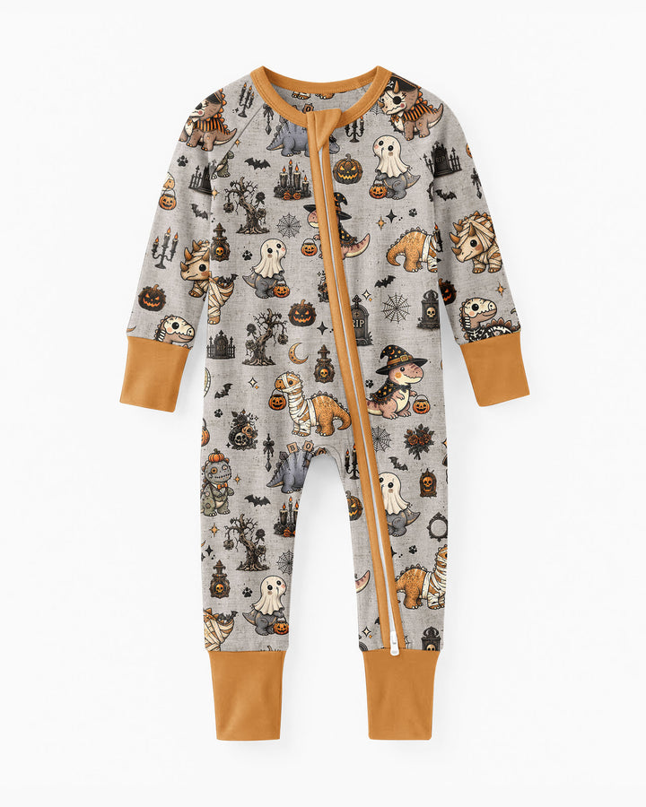 Vintage Halloween Dinosaur Bamboo Convertible Zippy