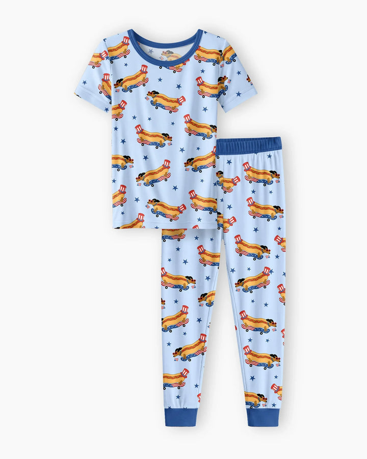 Zweiteiliges, kurzärmliges Pyjama-Set mit Marienkäfern
