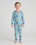 Hannukkah Protected by A Canaan Dog Bamboo Two Piece Long Sleeve Pajama Set