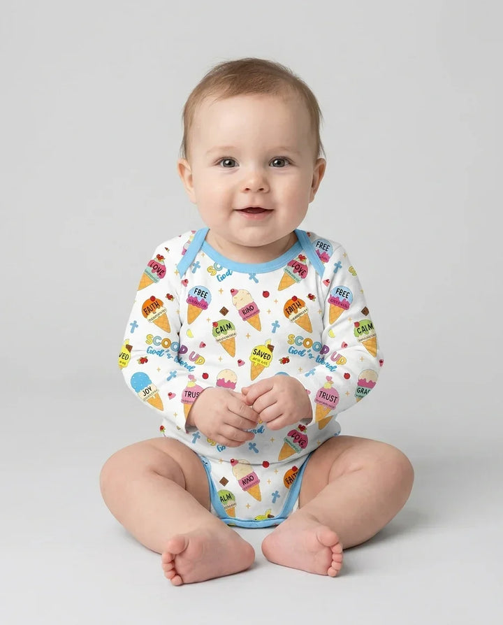 Gerippte Babykleidung mit individuellem Foto - Weich &amp; Skizzenhaft