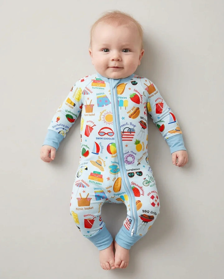 Gerippte Babykleidung mit individuellem Foto - Weich &amp; Skizzenhaft