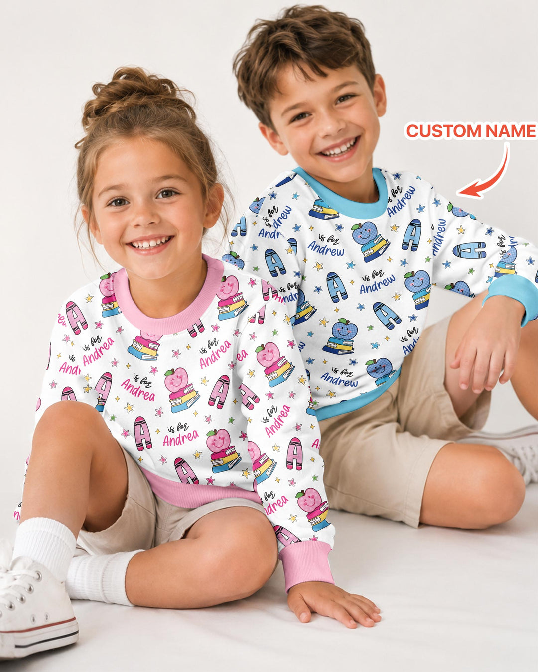 Custom Template Bambus-Rundhals-Sweatshirt