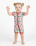 Christmas Tree Santa Bamboo Shorty Zippy