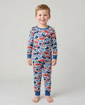 Reel America Daddy & Me Matching Bamboo Two Piece Long Sleeve Pajama Set