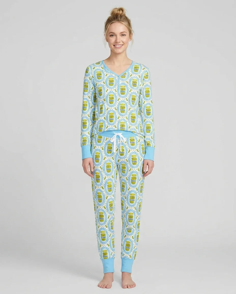Vorlage Bambus Damen Pyjama Set