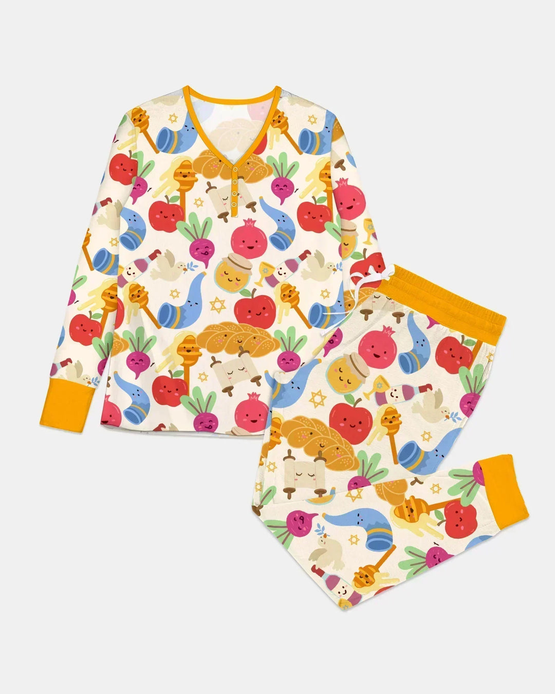 Shana Tova Rosch Haschana Bambus Pyjama-Set für Damen