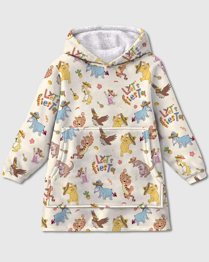 Let's Fiesta Tragbarer Bambus-Decken-Hoodie