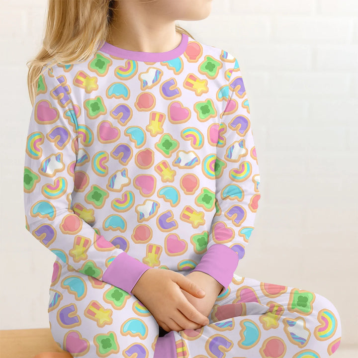 Lucky Marshmallow Cookies Bamboo Two Piece Long Sleeve Pajama Set