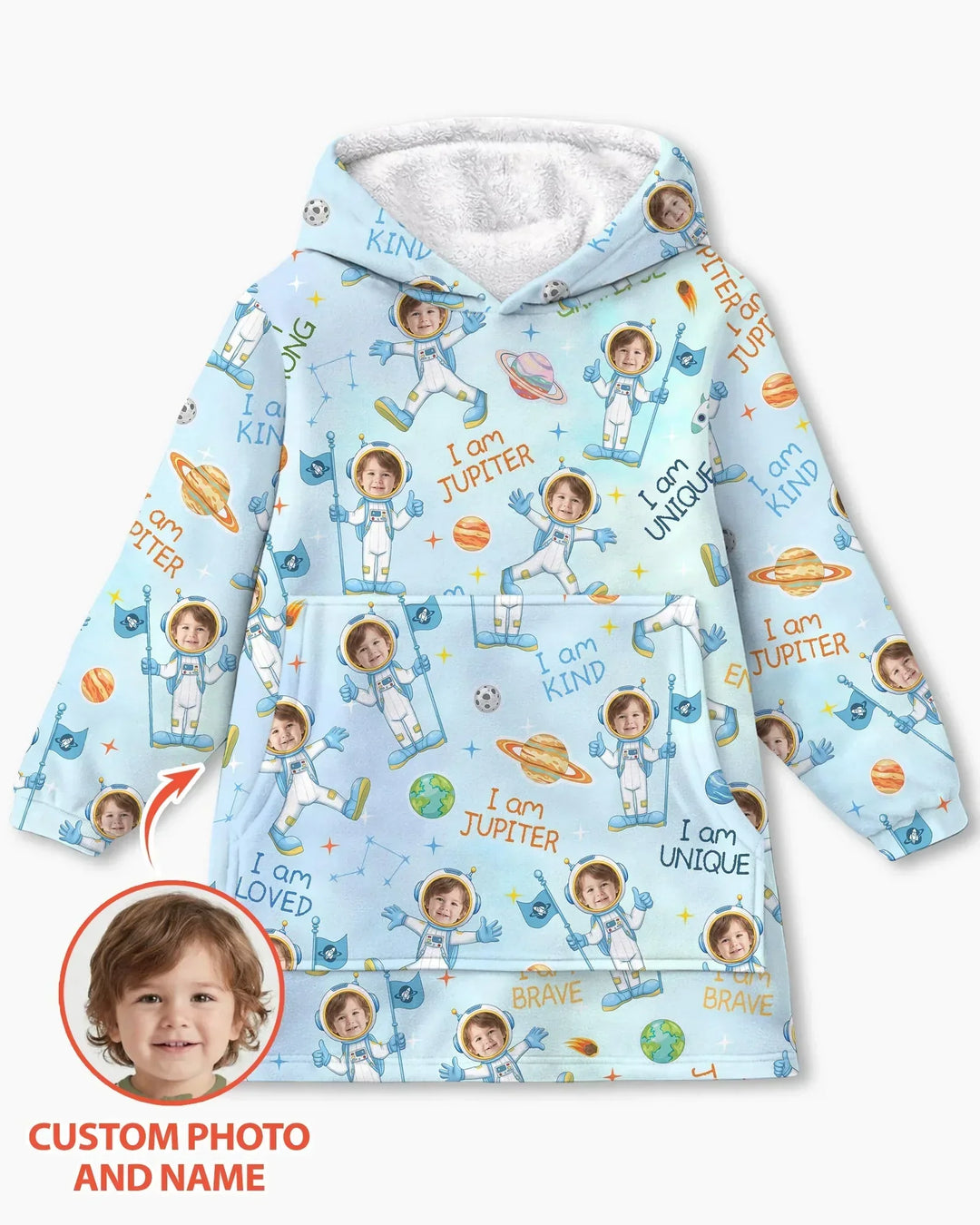Benutzerdefinierter Bambus-Deckenhoodie (Vorlage)