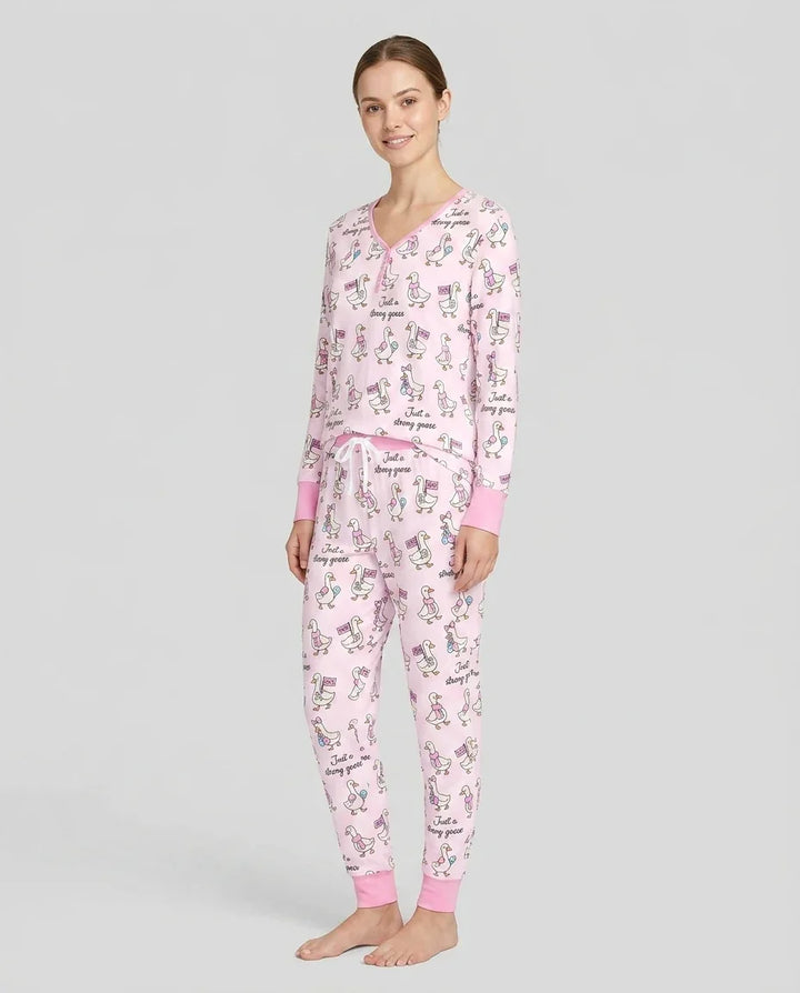 Starke Unfruchtbarkeitskämpfer Gans Damen Pyjama Set