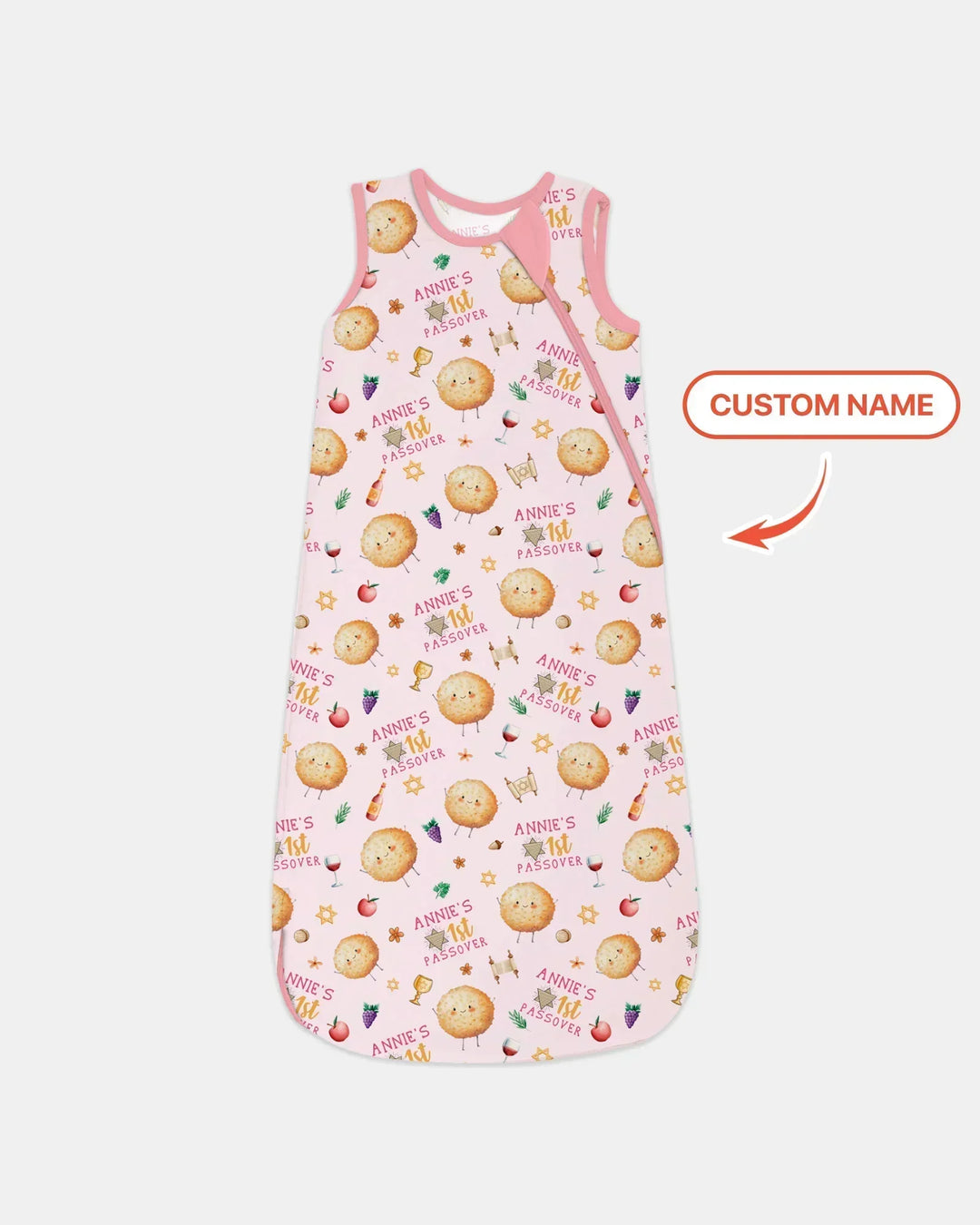 Custom Name 1st Passover Bamboo Sleep Bag