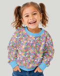 Doodle Characters Pastel Bamboo Crewneck Sweatshirt