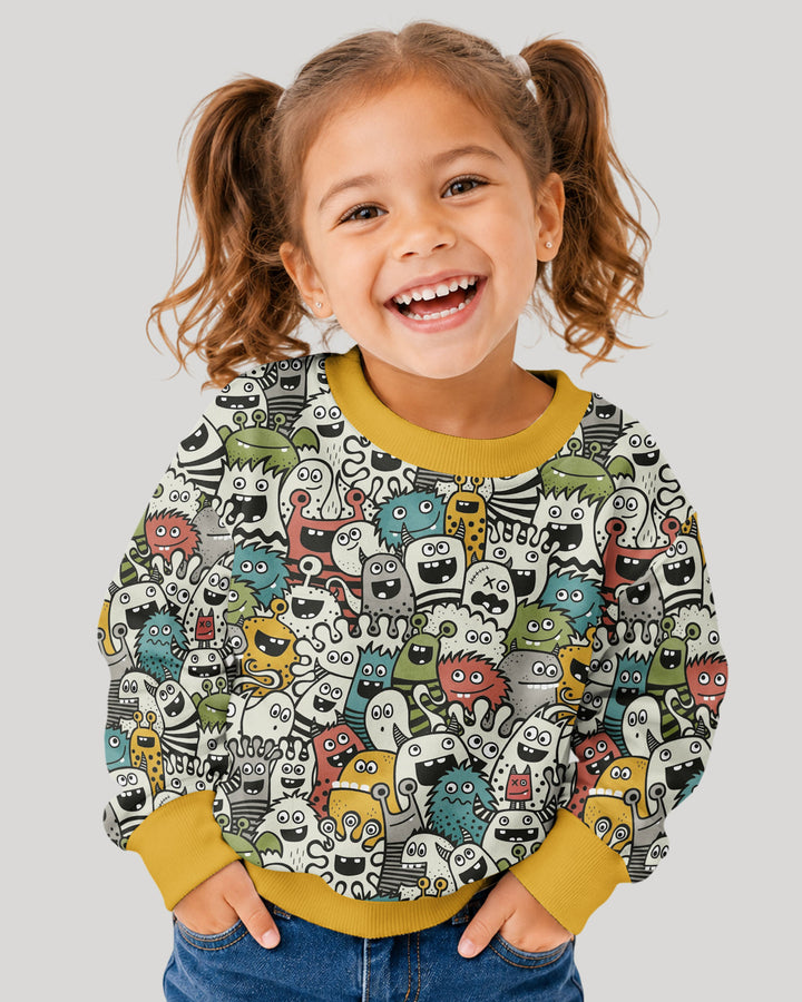 Monsters And Friends Bamboo Crewneck Sweatshirt