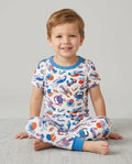 Crustacean Nation Family Matching Bamboo Two Piece Short Sleeve Pajama Set
