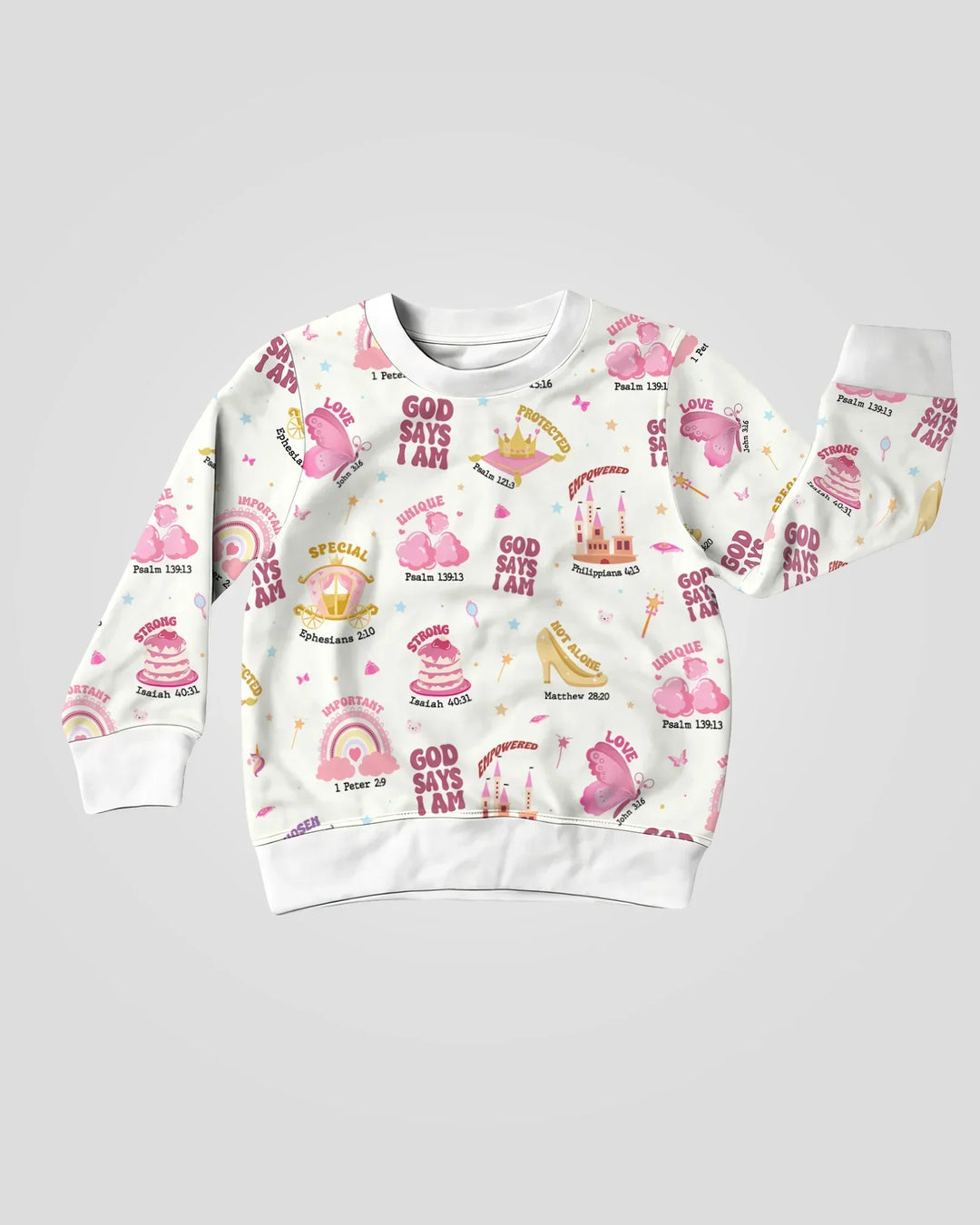 God Says I Am Girl Bambus-Rundhals-Sweatshirt