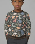 Lustige afrikanische Tiere Bambus Rundhals-Sweatshirt
