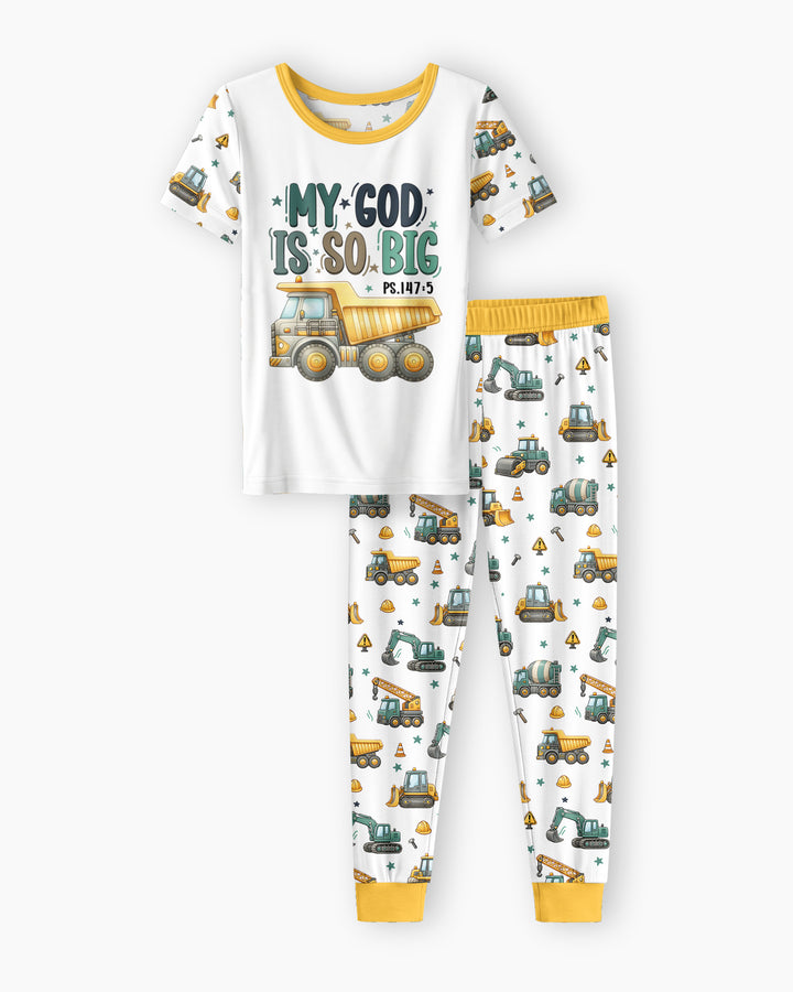 Zweiteiliges, kurzärmliges Pyjama-Set mit Marienkäfern