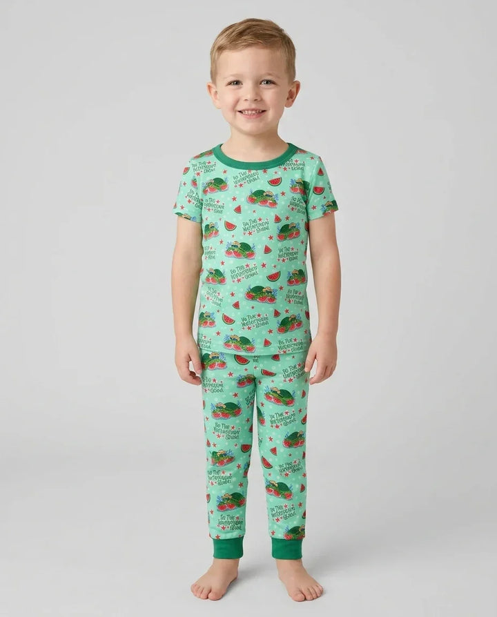 Zweiteiliges, kurzärmliges Pyjama-Set mit Marienkäfern
