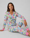 Mahjong in Bloom Bamboo Women Pajama Set