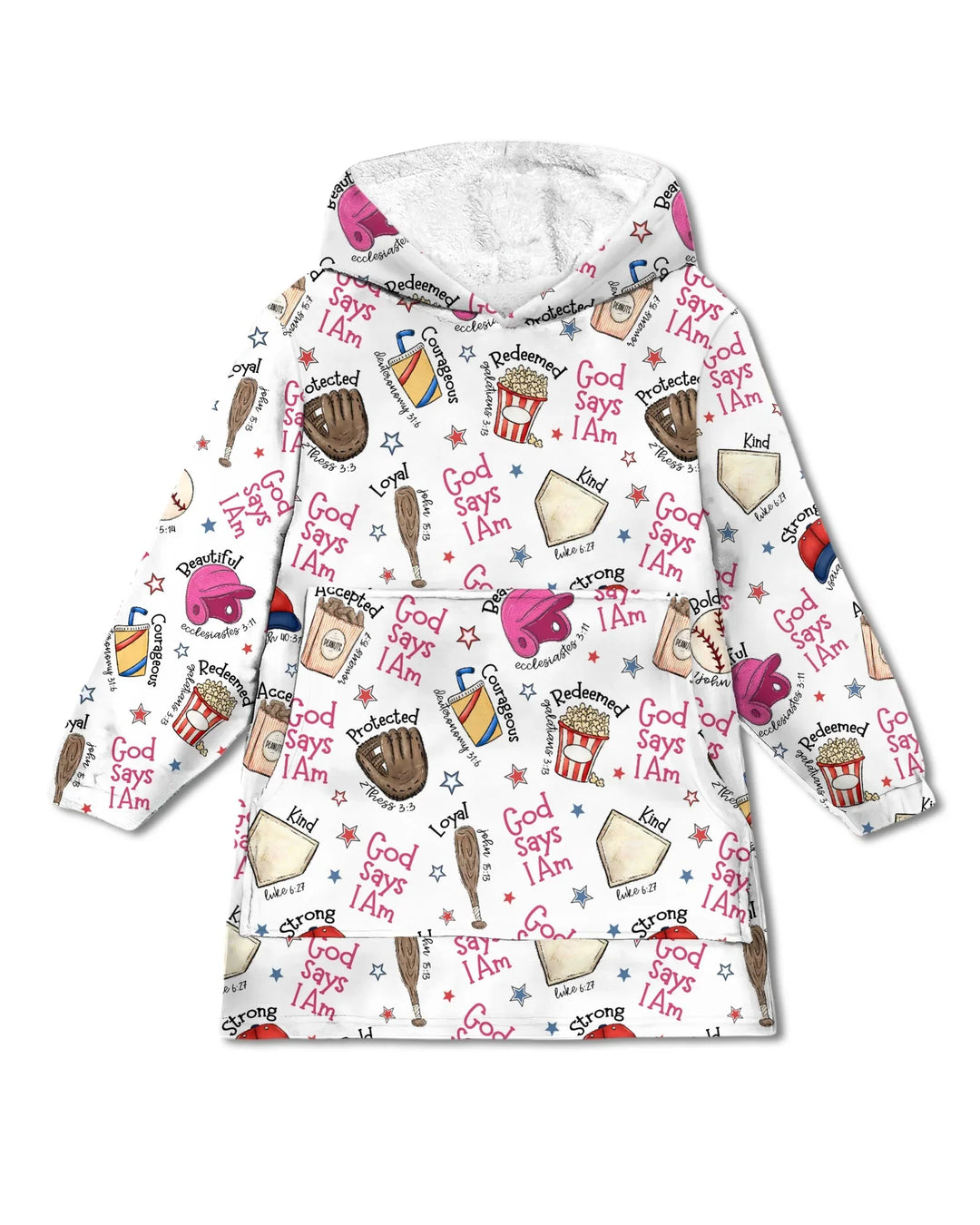 Christlicher Baseball tragbarer Bambus-Deckenpullover
