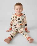 Horror Movie Pumpkins Bamboo Two Piece Long Sleeve Pajama Set