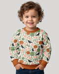 Country Crows with Mums and Pumpkins Bamboo Crewneck Sweatshirt