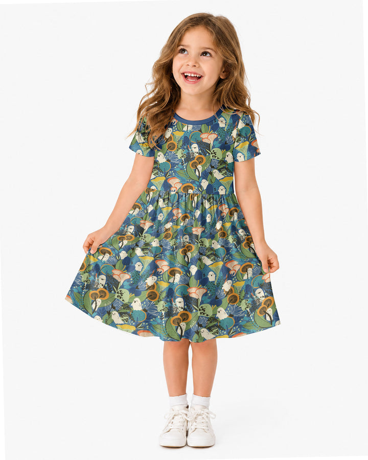 Ghost Forest Bamboo Twirl Dress