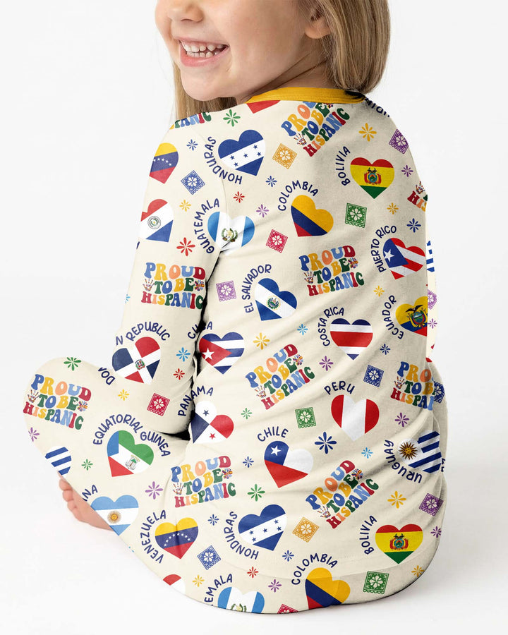 Proud To Be Hispanic Bamboo Two Piece Long Sleeve Pajama Set