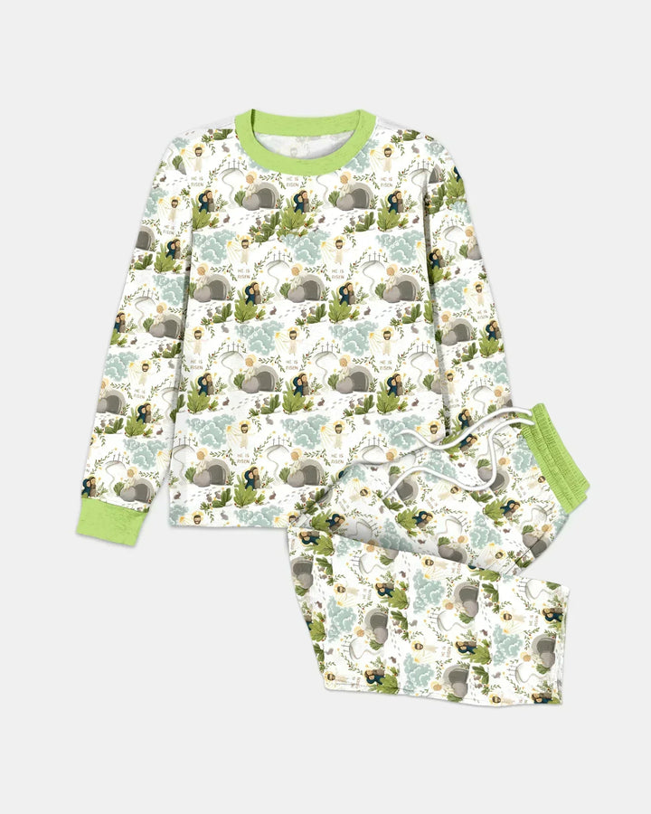 Matthew 28:1–8 He Is Risen Bamboo Men's Pajama Set