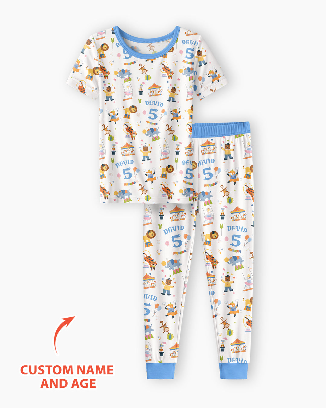 Zweiteiliges, kurzärmliges Pyjama-Set mit Marienkäfern