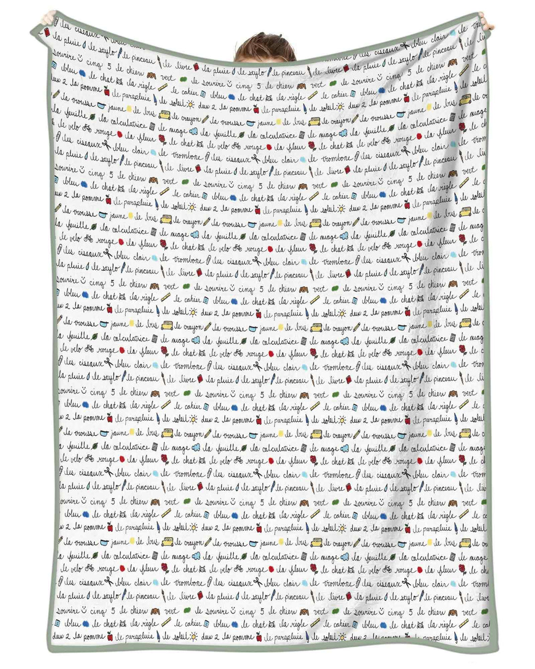 French Classroom Notes Bamboo Blanket