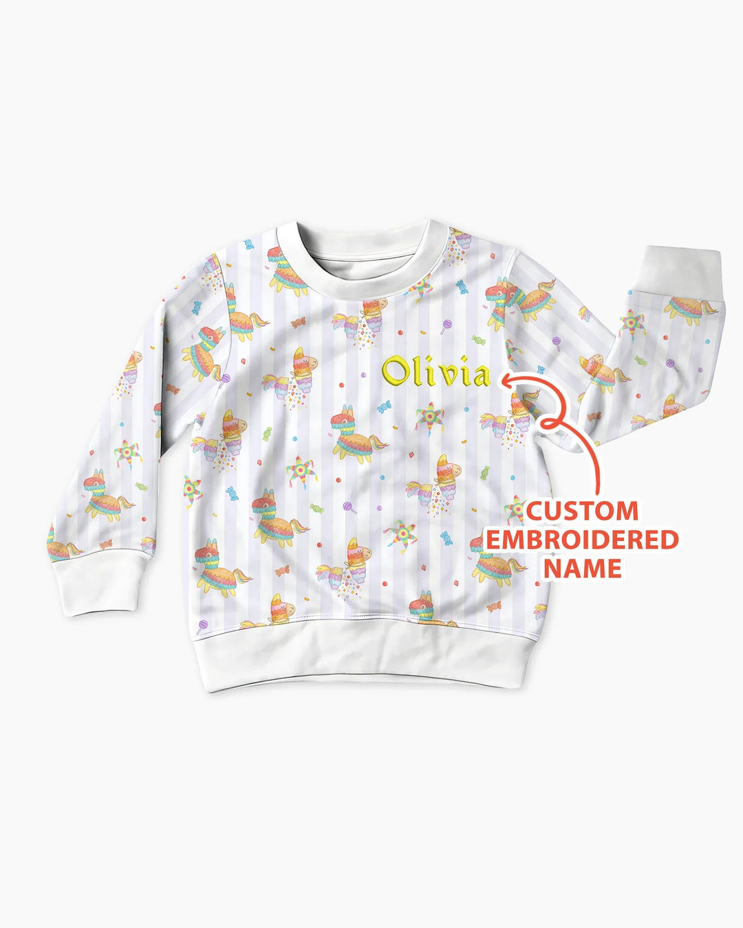 Personalisiertes besticktes Namens-Cinco-De-Mayo-Bambus-Rundhals-Sweatshirt