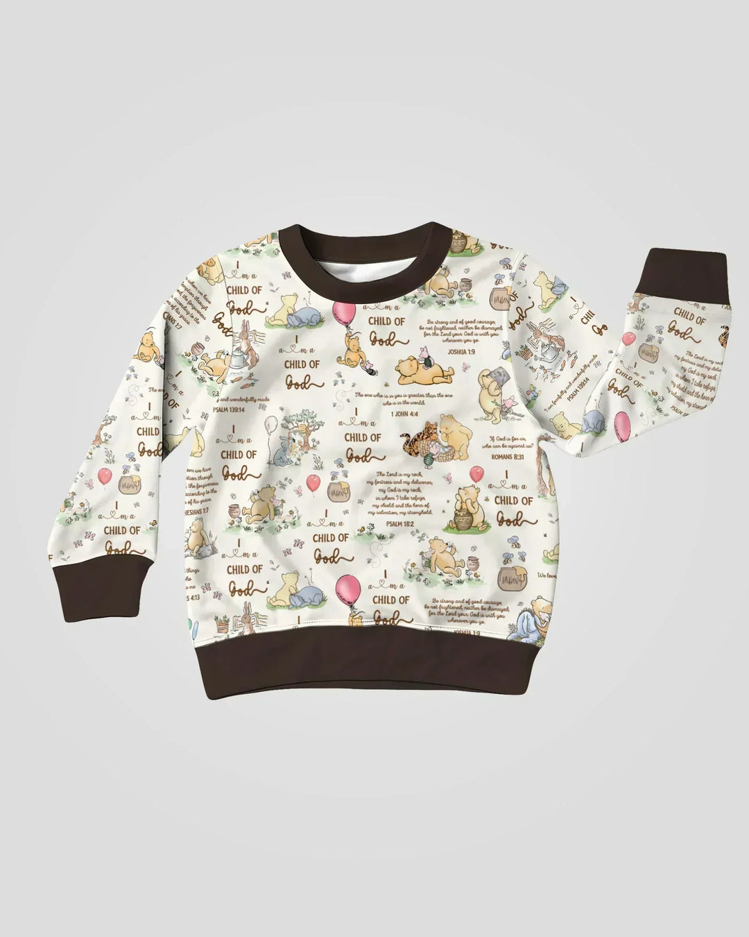 Kind Gottes Launischer Wald Bambus Rundhals-Sweatshirt