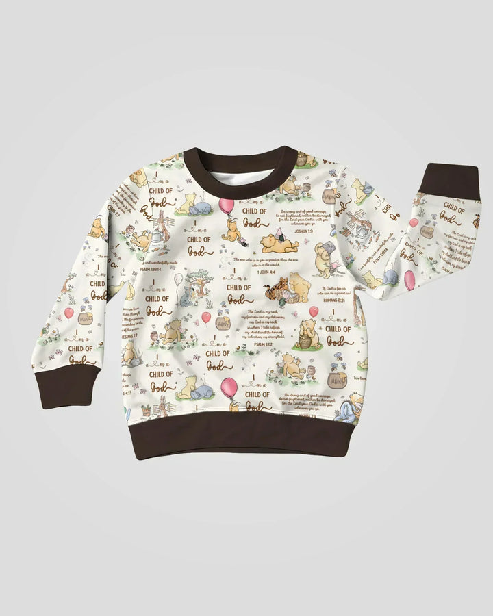 Kind Gottes Launischer Wald Bambus Rundhals-Sweatshirt