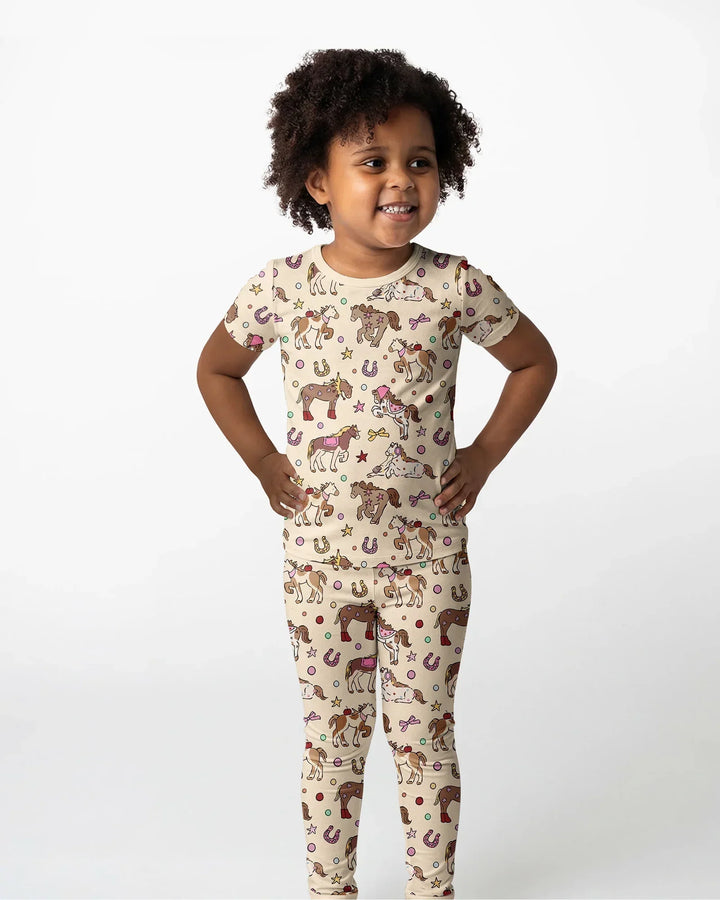 Zweiteiliges, kurzärmliges Pyjama-Set mit Marienkäfern