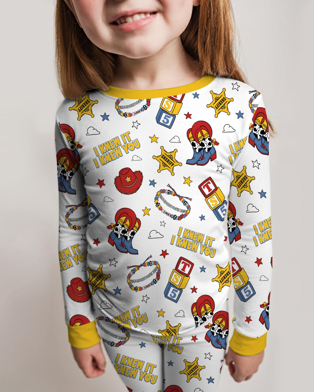 Little Cowgirl Bamboo Two Piece Long Sleeve Pajama Set