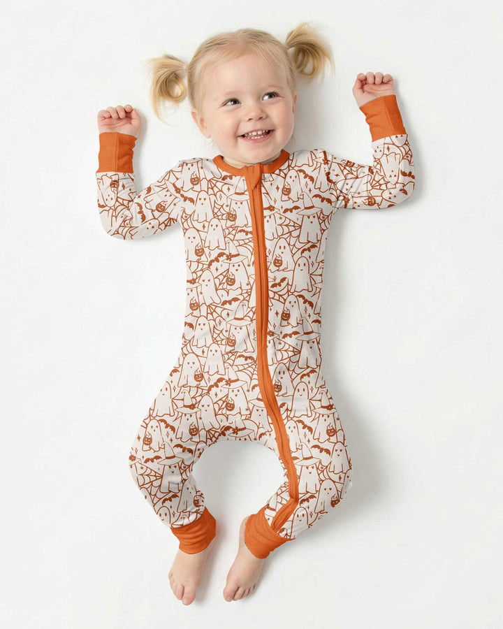 Boo Trick or Treat Ghosts Halloween Bamboo Convertible Zippy
