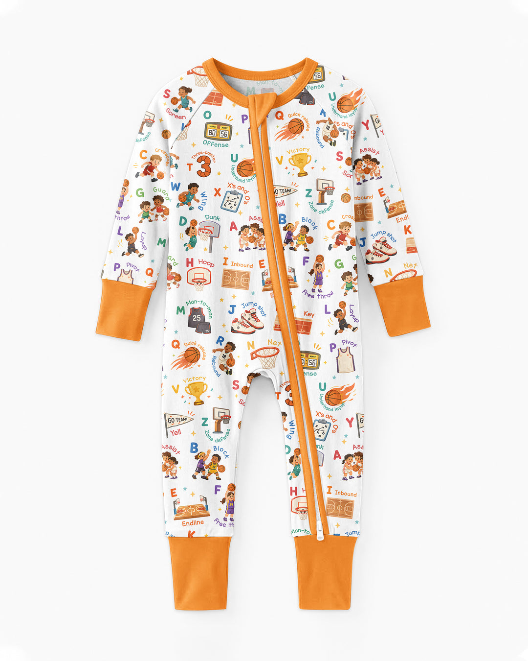 Basketball Alphabet Bamboo Convertible Zippy