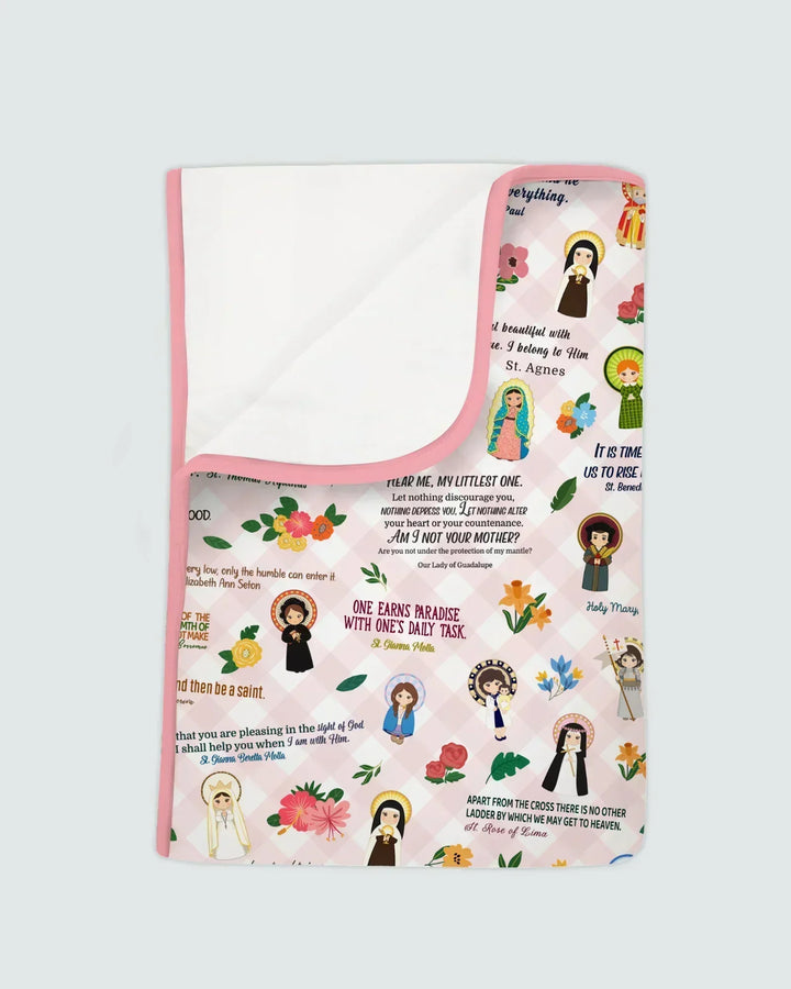 Catholic Saint Quotes Bamboo Blanket