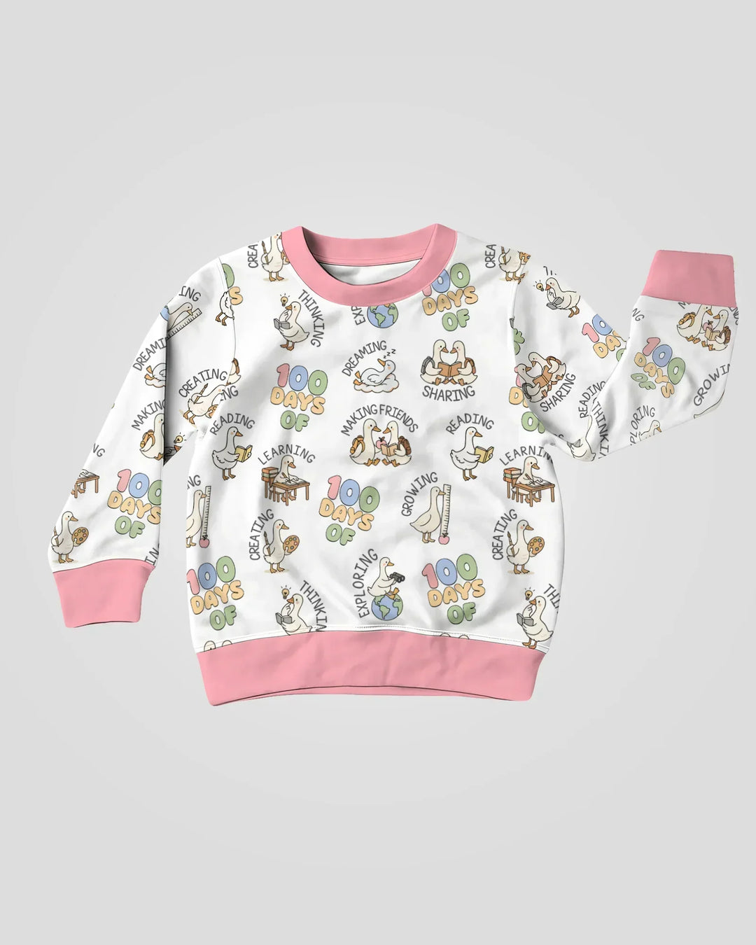 100 Tage... Bambus-Rundhals-Sweatshirt