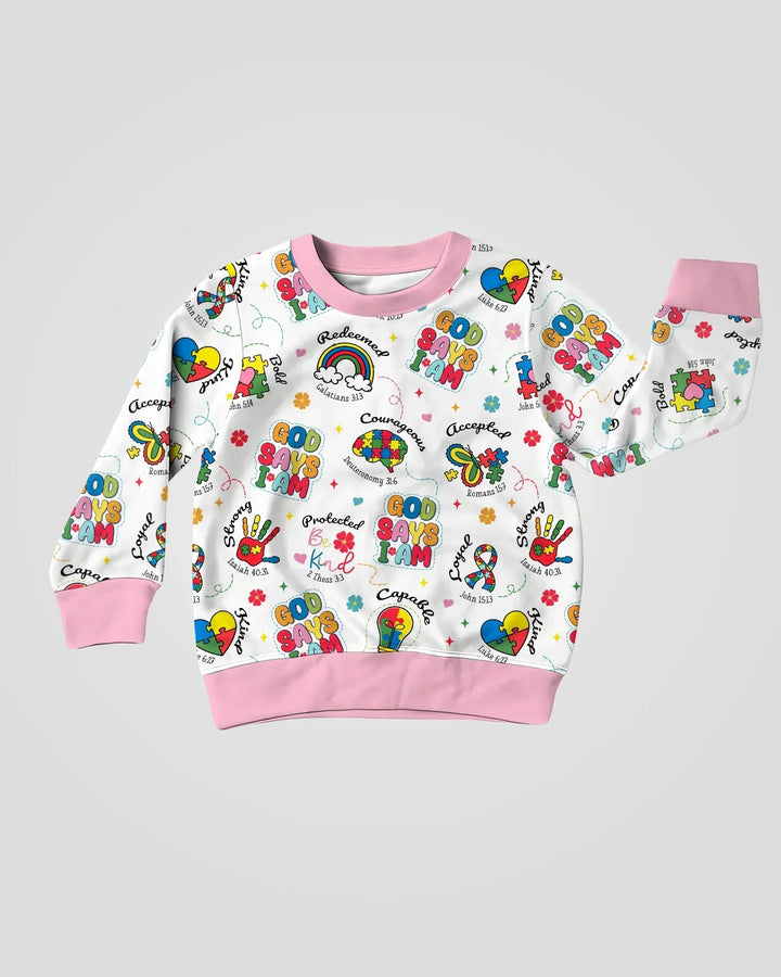 God Says I am Different Bambus-Rundhals-Sweatshirt