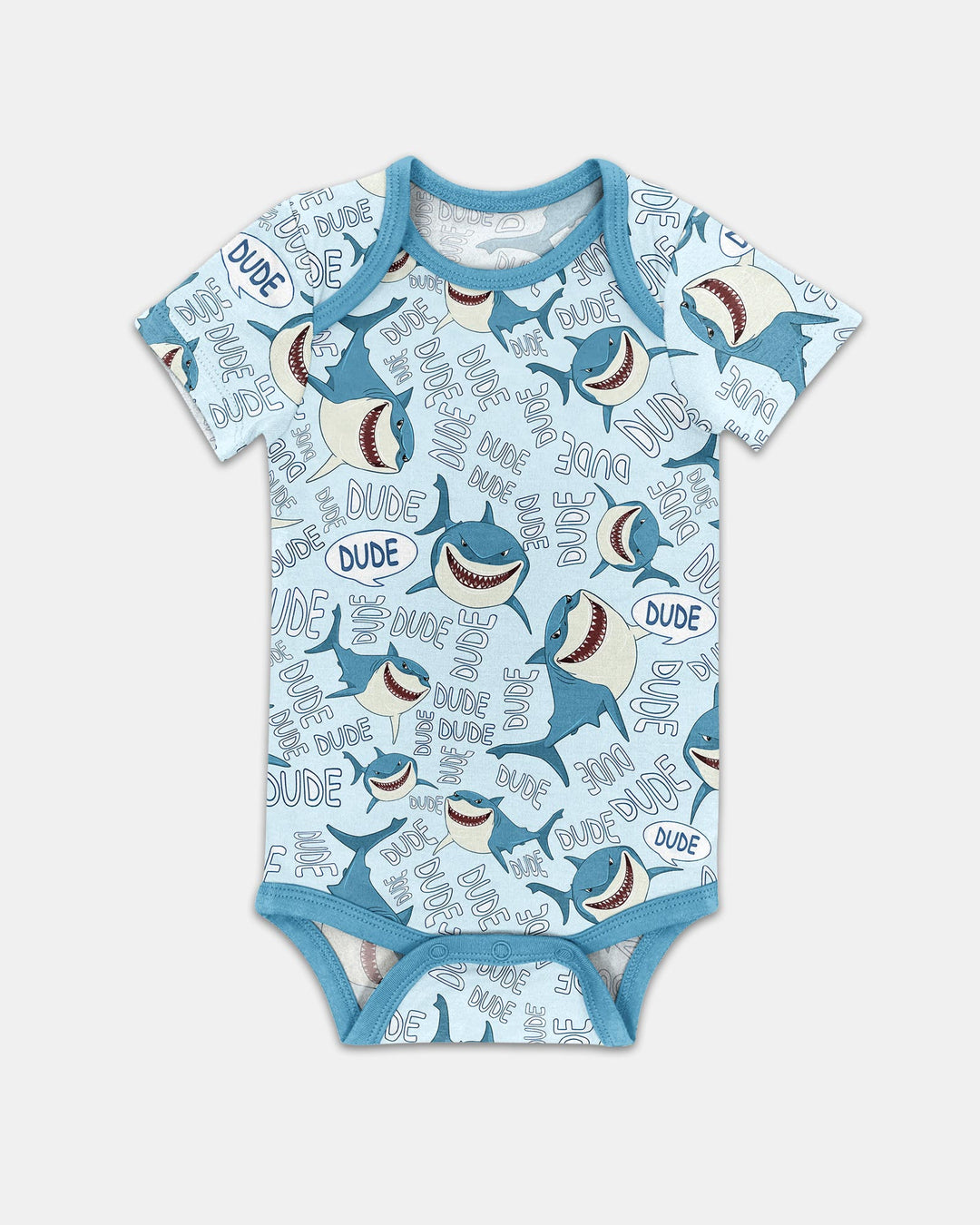 Dude Shark Bamboo Bodysuit