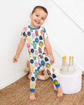 (Not So) Scary Monsters Bamboo Two Piece Short Sleeve Pajama Set