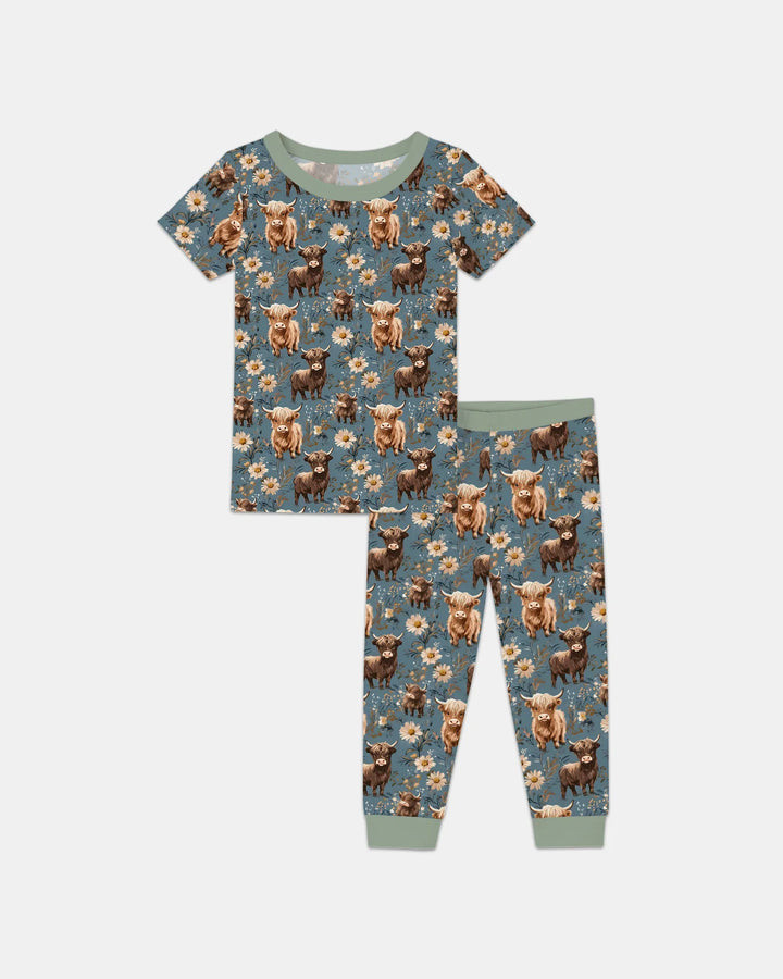 Zweiteiliges, kurzärmliges Pyjama-Set mit Marienkäfern
