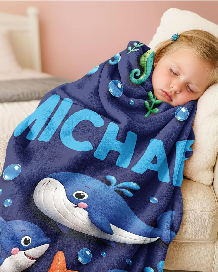 Woodland Animals Bamboo Blanket