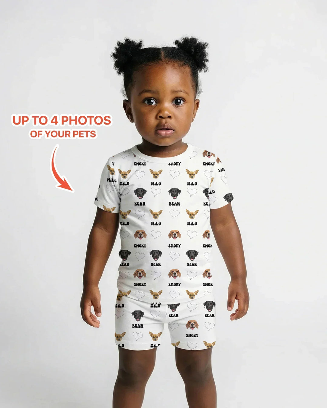 Zweiteiliges Pyjama-Set mit kurzen Ärmeln und Shorts im Sommer-Design