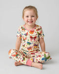 Zweiteiliges, kurzärmliges Pyjama-Set mit Marienkäfern