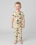 Zweiteiliges, kurzärmliges Pyjama-Set mit Marienkäfern